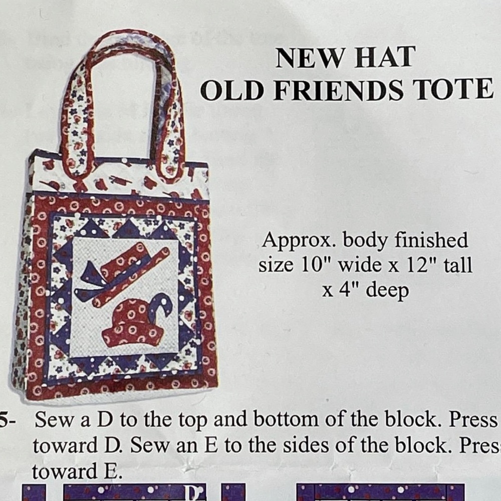 New Hat Old Friends Tote Kit *Please read description*